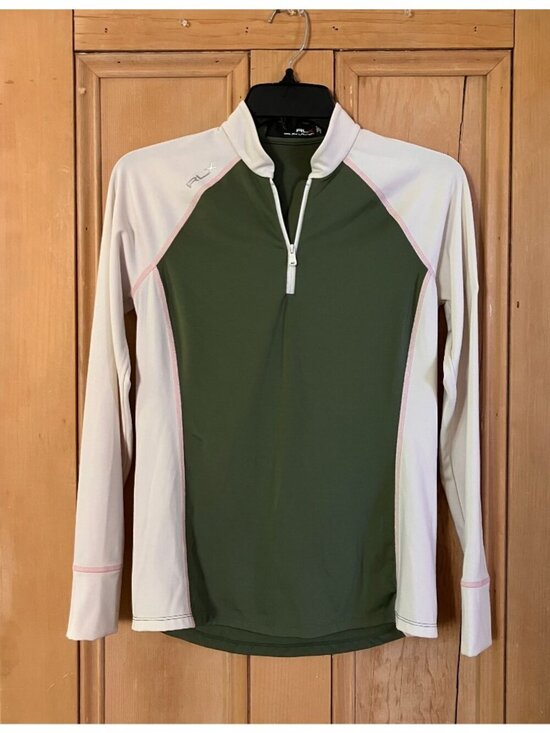 RLX Ralph Lauren Tops - RLX Ralph Lauren Womens Golf Stretch Jersey 1/4-Zip Top Size XS Green SP EXC